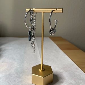 Justine Clenquet asymmetrical earrings